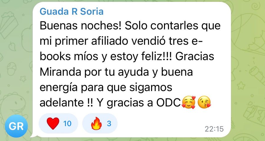 Testimonio de Guada: su primer afiliado vendió tres de sus e-books
